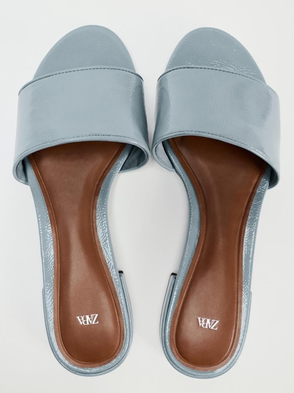✨️SALE✨️ Zara Patent Pale Blue Sandals